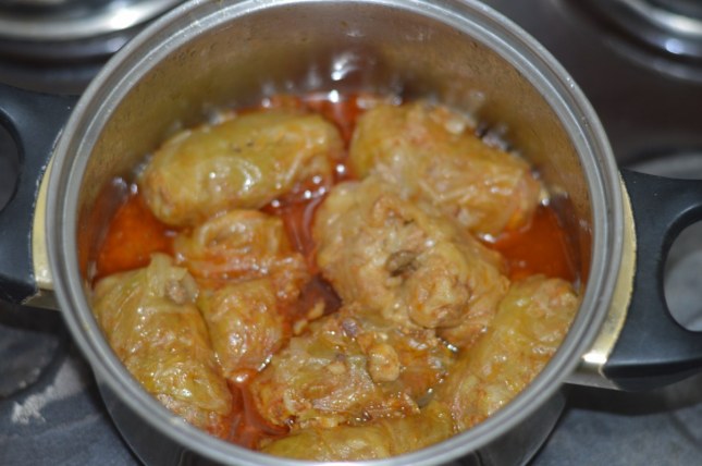 Sarma or stuffed sour cabbage rolls... my favorite