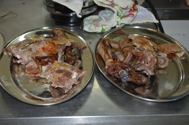 plate of fresh roasted lamb at Mokra Gora